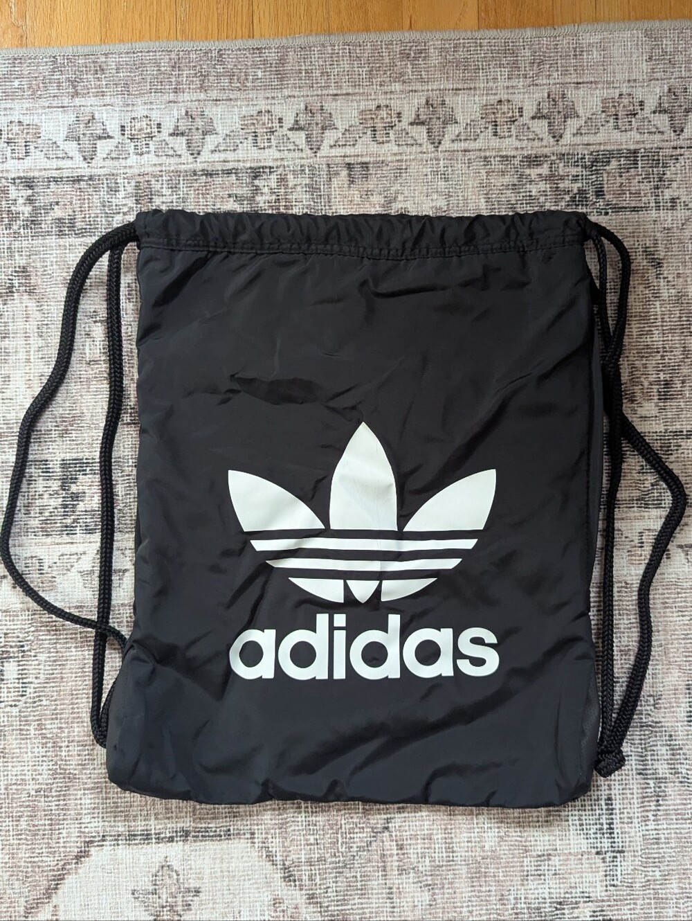adidas Originals Black Drawstring Trefoil Gym Sack